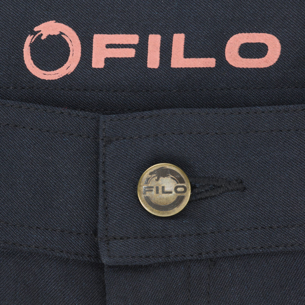 FILO button on pants