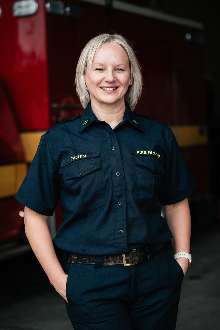 Women's Fire Station Shirt, Women's Long Sleeve Nomex Shirt